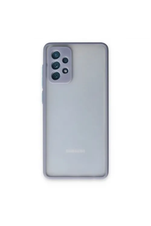 Samsung Galaxy A72 Kılıf Montreal Silikon Kapak - Gri