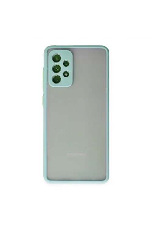 Samsung Galaxy A72 Kılıf Montreal Silikon Kapak - Turkuaz