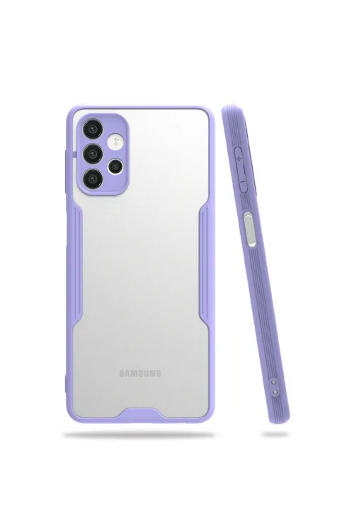 Samsung Galaxy A72 Kılıf Platin Silikon - Lila