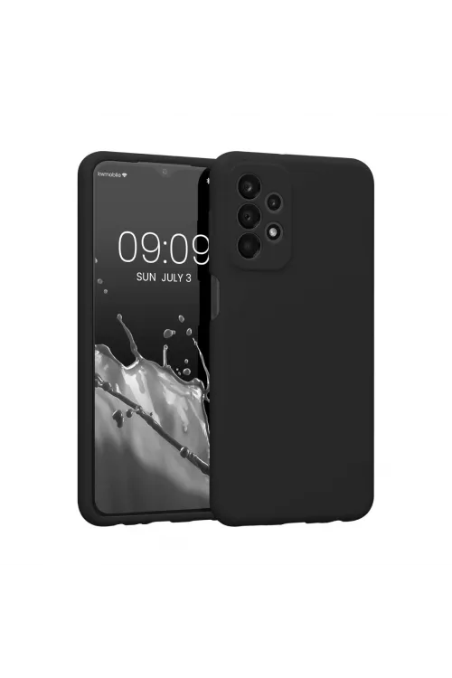 Samsung Galaxy A73 5g Kılıf First Silikon - Siyah