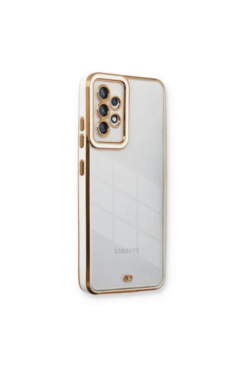 Samsung Galaxy A73 5g Kılıf Liva Lens Silikon - Beyaz