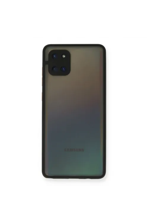 Samsung Galaxy A81 / Note 10 Lite Kılıf Montreal Silikon Kapak - Siyah