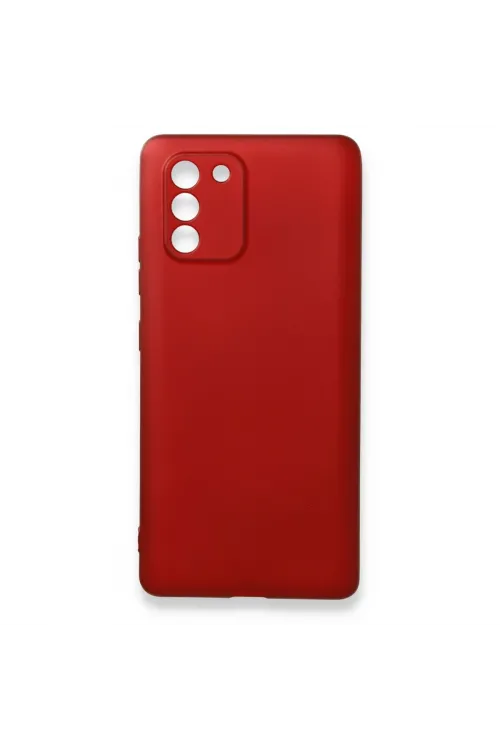 Samsung Galaxy A91 / S10 Lite Kılıf First Silikon - Bordo