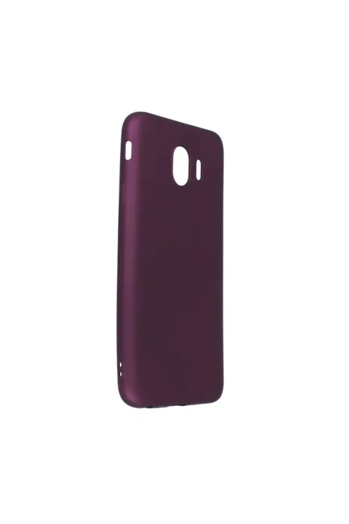 Samsung Galaxy J4 Kılıf First Silikon - Mürdüm