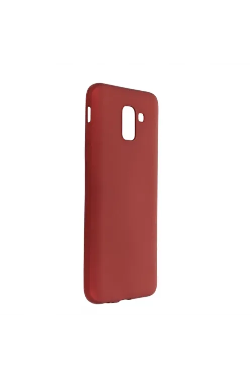 Samsung Galaxy J6 Kılıf First Silikon - Bordo