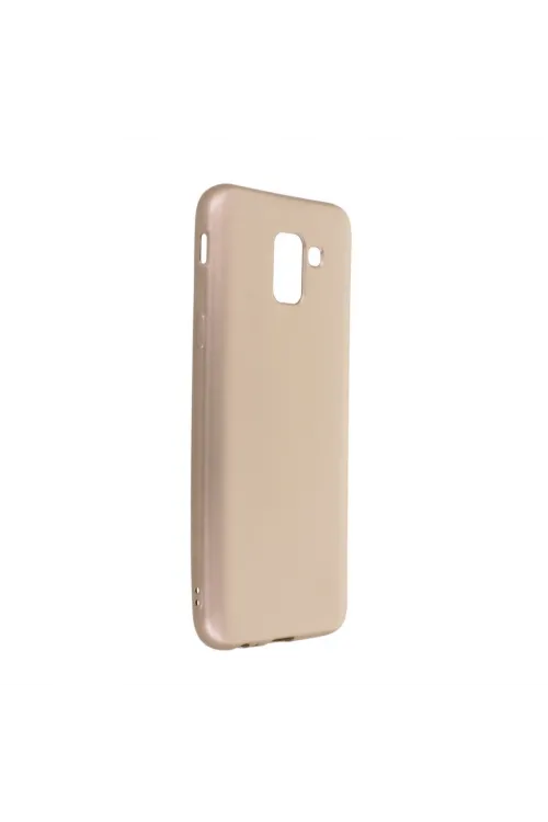 Samsung Galaxy J6 Kılıf First Silikon - Gold