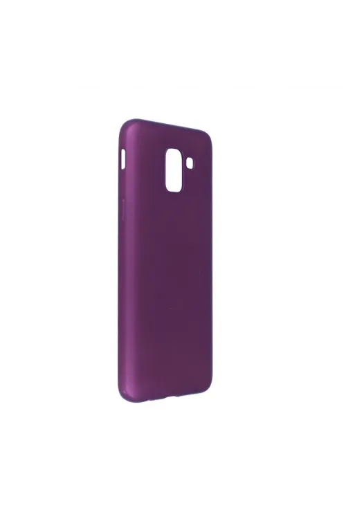 Samsung Galaxy J6 Kılıf First Silikon - Mürdüm