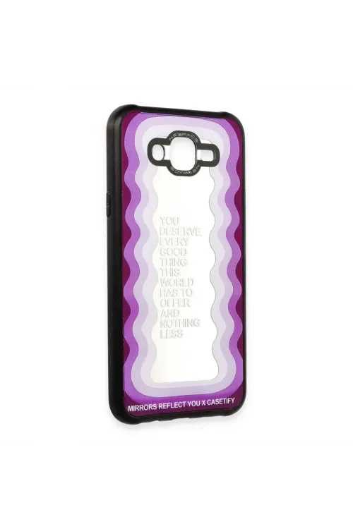 Samsung Galaxy J7 Kılıf Mirror Desenli Kapak - Mirror - 5