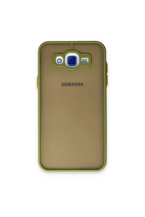 Samsung Galaxy J7 Kılıf Montreal Silikon Kapak - Açık Yeşil