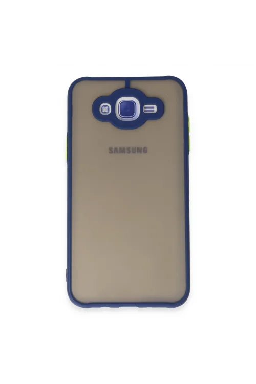Samsung Galaxy J7 Kılıf Montreal Silikon Kapak - Lacivert