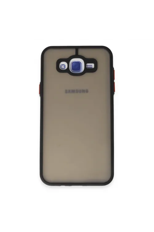 Samsung Galaxy J7 Kılıf Montreal Silikon Kapak - Siyah