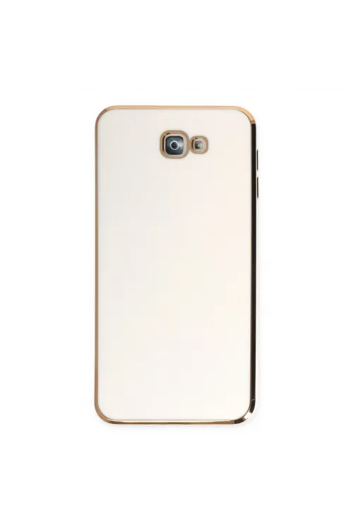 Samsung Galaxy J7 Prime Kılıf Volet Silikon - Beyaz