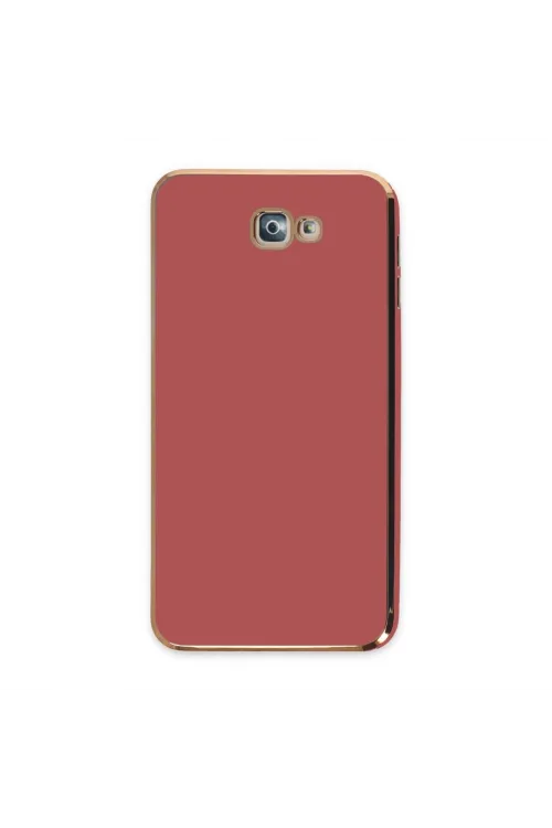 Samsung Galaxy J7 Prime Kılıf Volet Silikon - Kırmızı