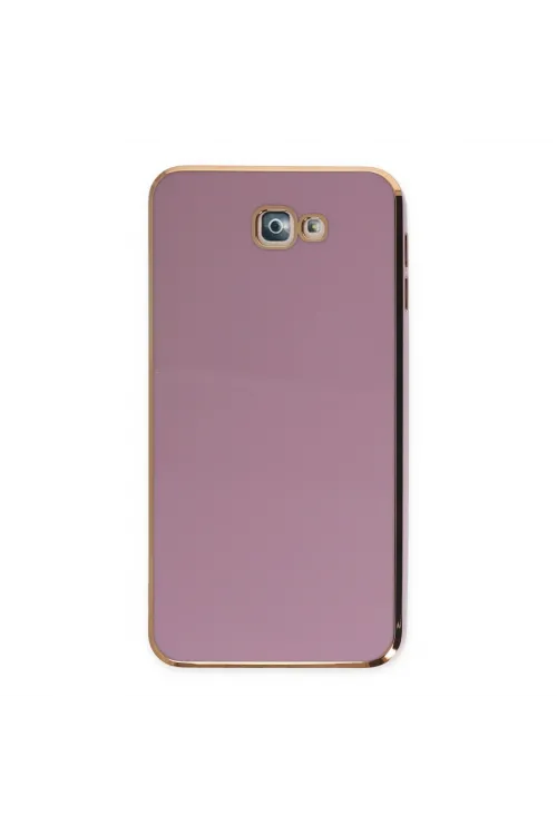 Samsung Galaxy J7 Prime Kılıf Volet Silikon - Mor