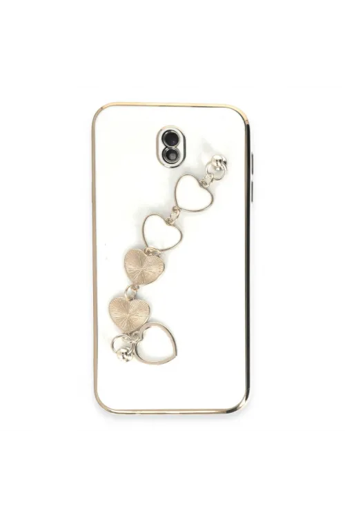 Samsung Galaxy J7 Pro / J730 Kılıf Esila Silikon - Beyaz