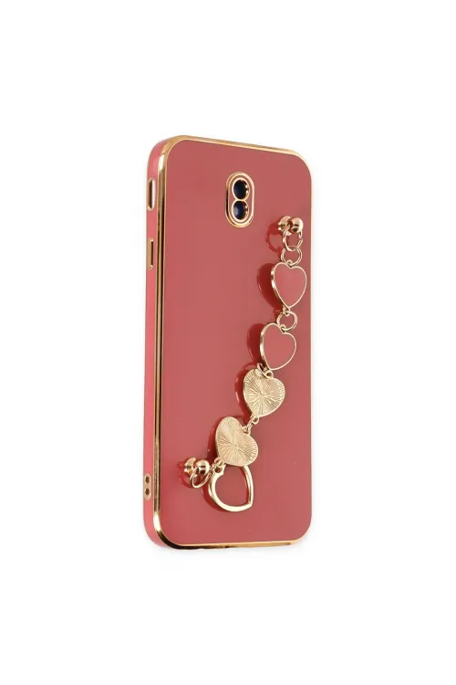 Samsung Galaxy J7 Pro / J730 Kılıf Esila Silikon - Kırmızı