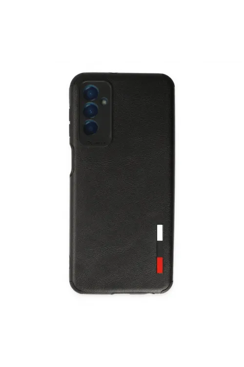 Samsung Galaxy M13 Kılıf Loop Deri Silikon - Siyah