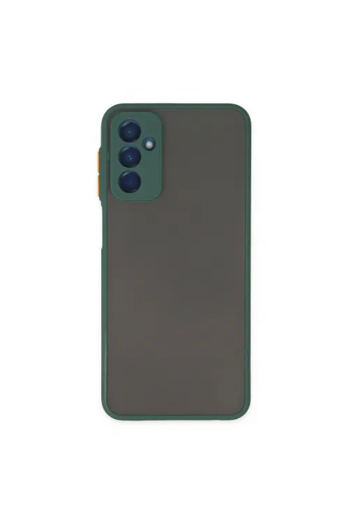 Samsung Galaxy M13 Kılıf Montreal Silikon Kapak - Yeşil