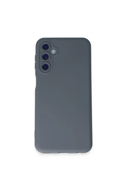 Samsung Galaxy M14 5g Kılıf Nano İçi Kadife Silikon - Gri