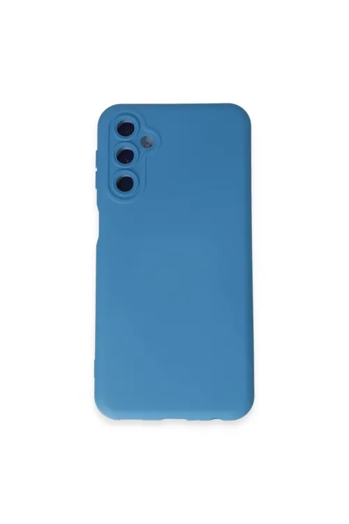 Samsung Galaxy M14 5g Kılıf Nano İçi Kadife Silikon - Mavi