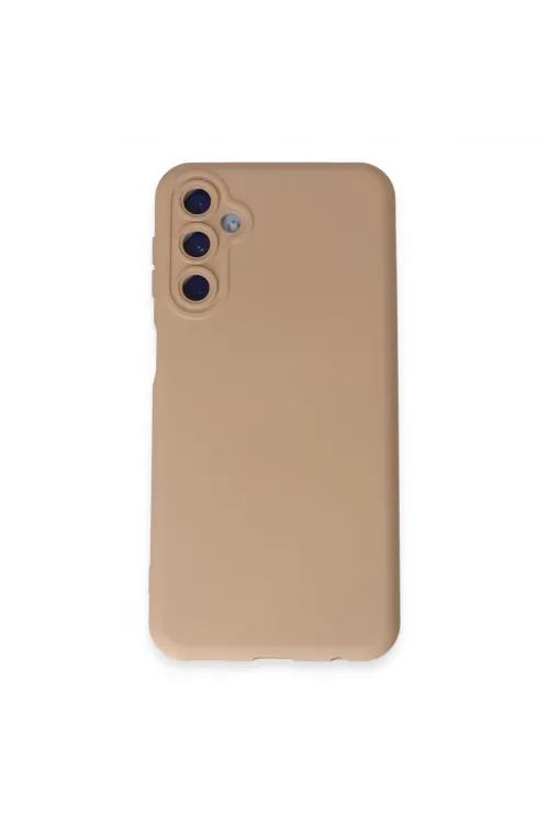 Samsung Galaxy M14 5g Kılıf Nano İçi Kadife Silikon - Pudra
