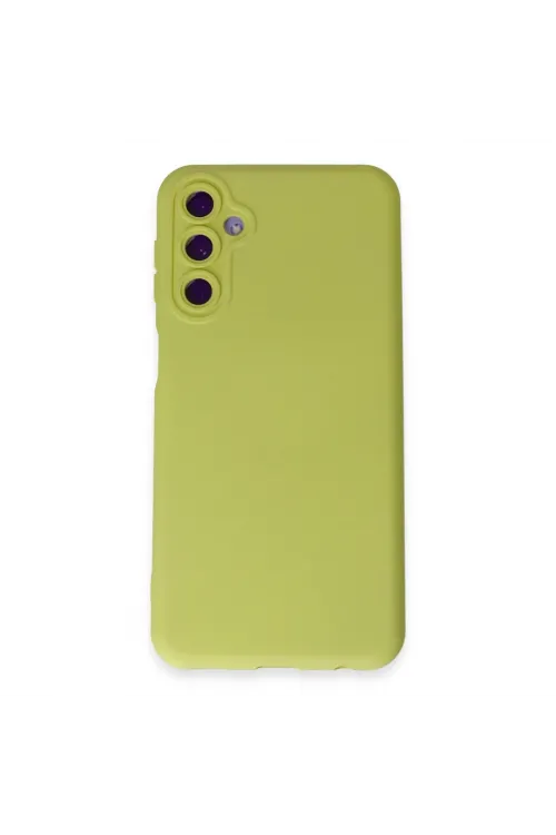 Samsung Galaxy M14 5g Kılıf Nano İçi Kadife Silikon - Sarı