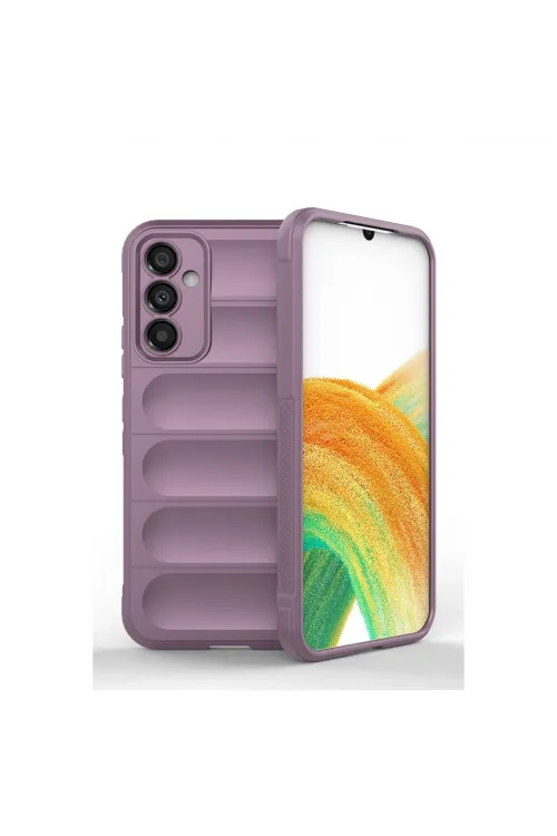 Samsung Galaxy M14 5g Kılıf Optimum Silikon - Mor
