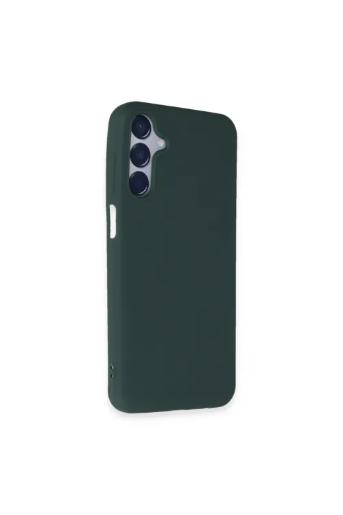 Samsung Galaxy M15 Kılıf First Silikon - Koyu Yeşil
