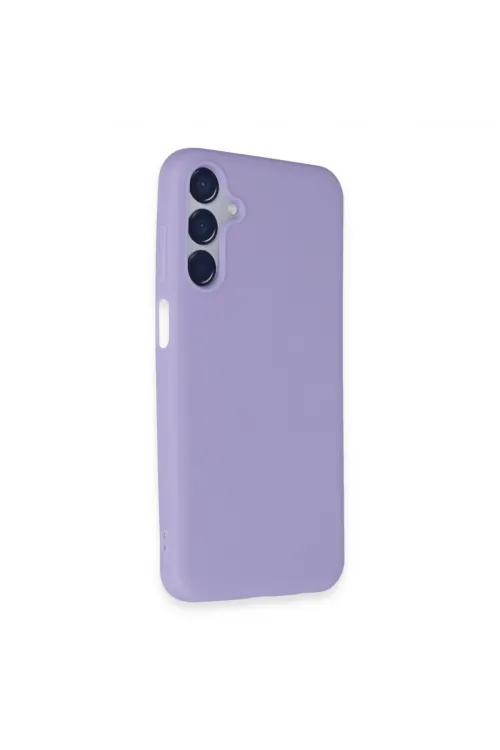 Samsung Galaxy M15 Kılıf First Silikon - Lila