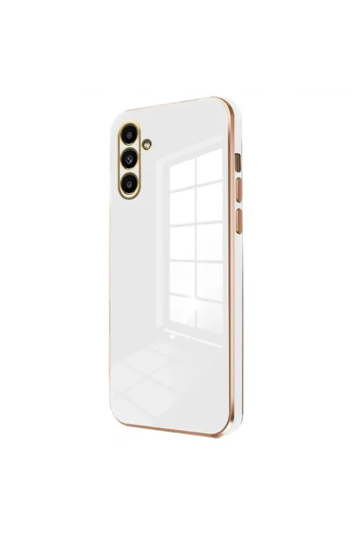 Samsung Galaxy M15 Kılıf Volet Silikon - Beyaz
