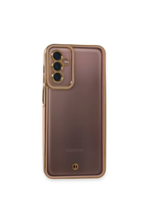 Samsung Galaxy M23 Kılıf Liva Lens Silikon - Pudra
