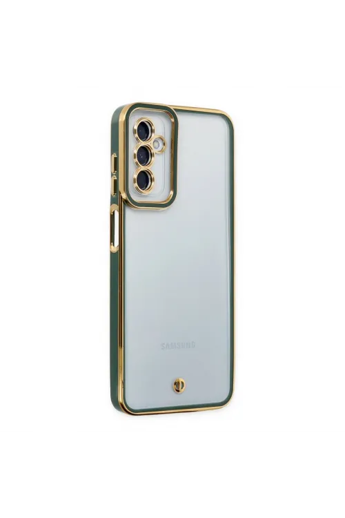 Samsung Galaxy M23 Kılıf Liva Lens Silikon - Yeşil