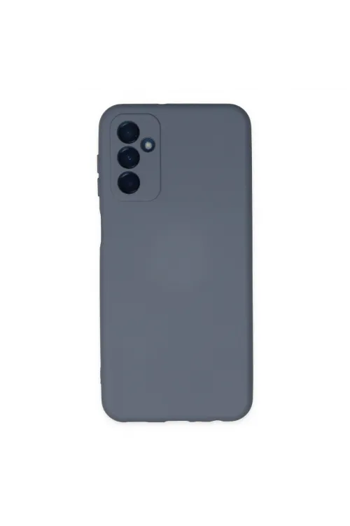 Samsung Galaxy M23 Kılıf Nano İçi Kadife Silikon - Gri