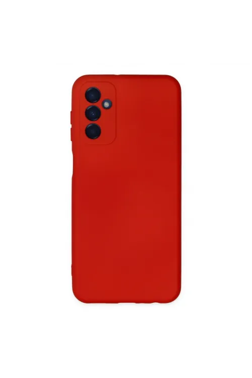 Samsung Galaxy M23 Kılıf Nano İçi Kadife Silikon - Kırmızı