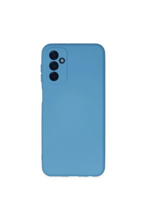 Samsung Galaxy M23 Kılıf Nano İçi Kadife Silikon - Mavi