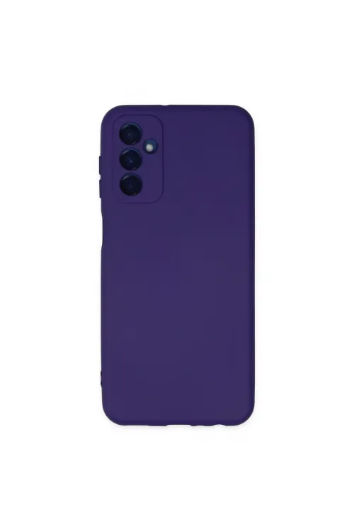 Samsung Galaxy M23 Kılıf Nano İçi Kadife Silikon - Mor
