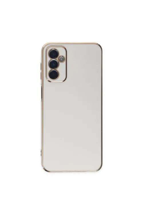 Samsung Galaxy M23 Kılıf Volet Silikon - Beyaz