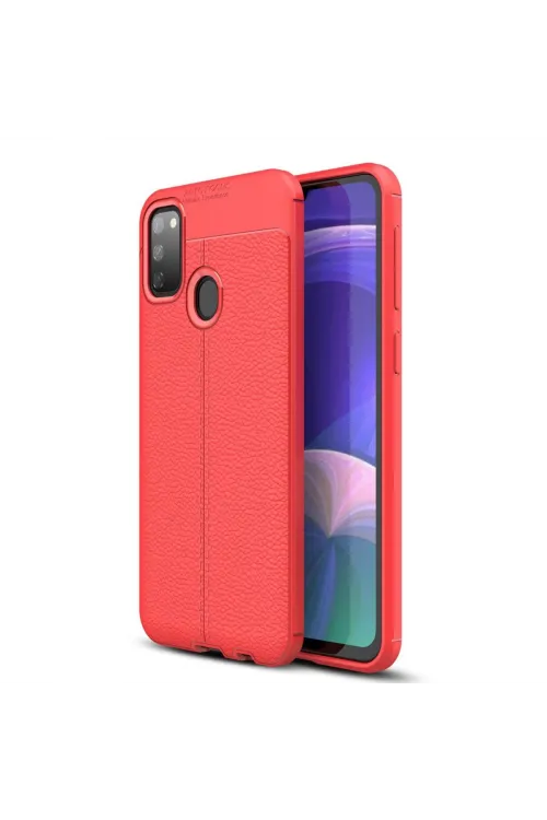 Samsung Galaxy M30s Kılıf Auto Focus Kapak - Kırmızı