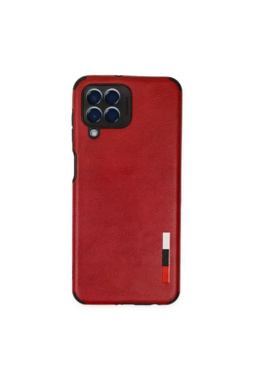 Samsung Galaxy M33 Kılıf Loop Deri Silikon - Kırmızı