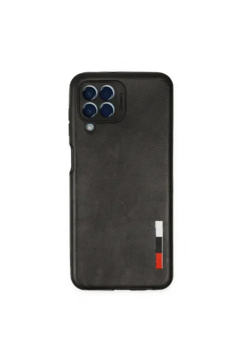 Samsung Galaxy M33 Kılıf Loop Deri Silikon - Siyah