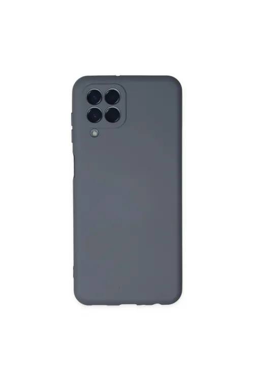 Samsung Galaxy M33 Kılıf Nano İçi Kadife Silikon - Gri