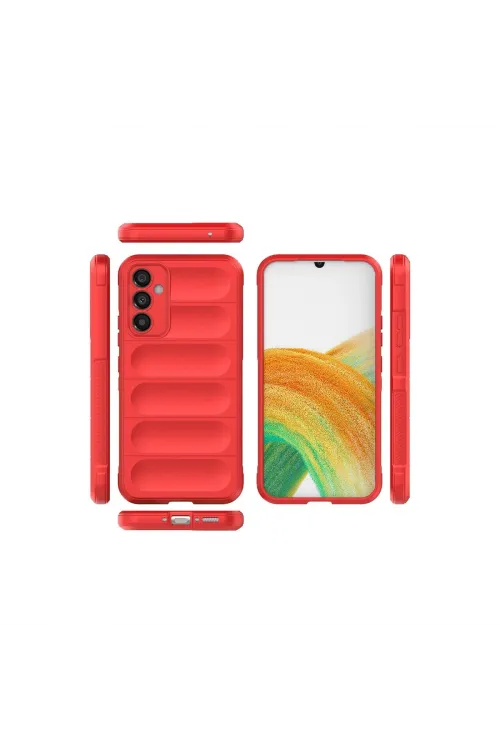 Samsung Galaxy M34 5g Kılıf Optimum Silikon - Kırmızı
