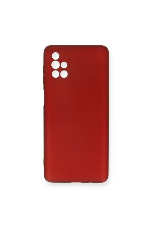 Samsung Galaxy M51 Kılıf First Silikon - Bordo