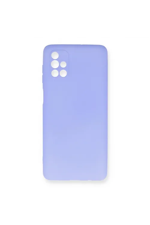 Samsung Galaxy M51 Kılıf First Silikon - Lila