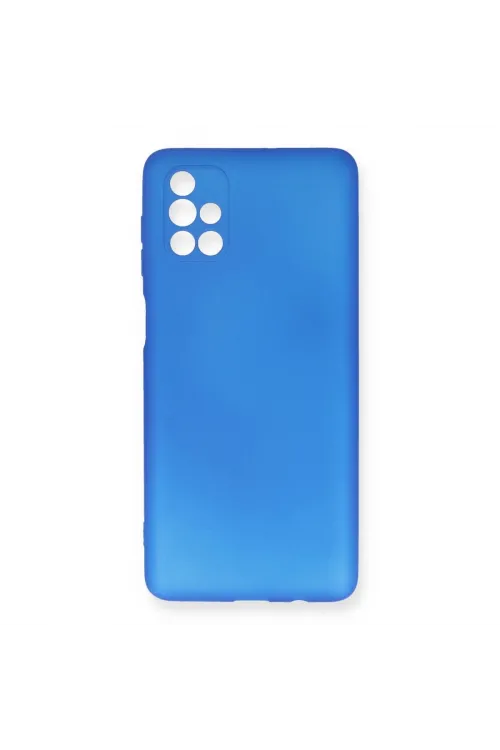 Samsung Galaxy M51 Kılıf First Silikon - Mavi