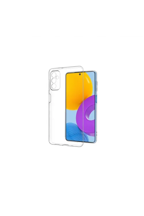 Samsung Galaxy M52 5g Kılıf Deluxe 2mm Şeffaf Silikon - Şeffaf