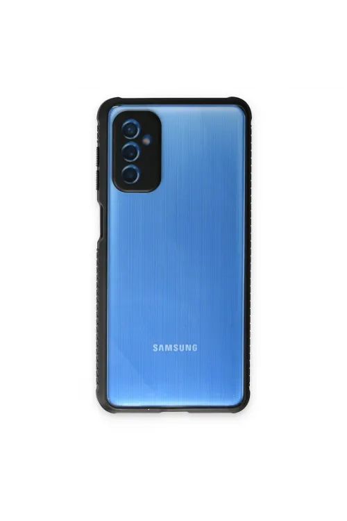 Samsung Galaxy M52 5g Kılıf Miami Şeffaf Silikon - Siyah