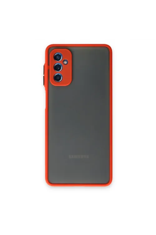 Samsung Galaxy M52 5g Kılıf Montreal Silikon Kapak - Kırmızı