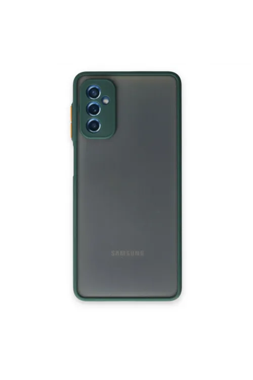 Samsung Galaxy M52 5g Kılıf Montreal Silikon Kapak - Yeşil
