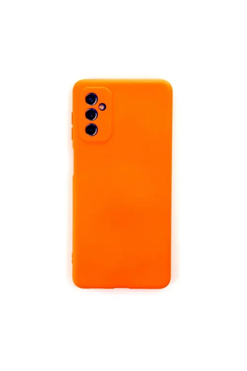 Samsung Galaxy M52 5g Kılıf Nano İçi Kadife Silikon - Turuncu